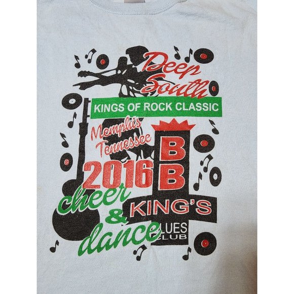 Kid's Youth Elvis Presley Deep South Memphis TN 2016 Cheer & Dance Shirt Medium - Picture 5 of 7